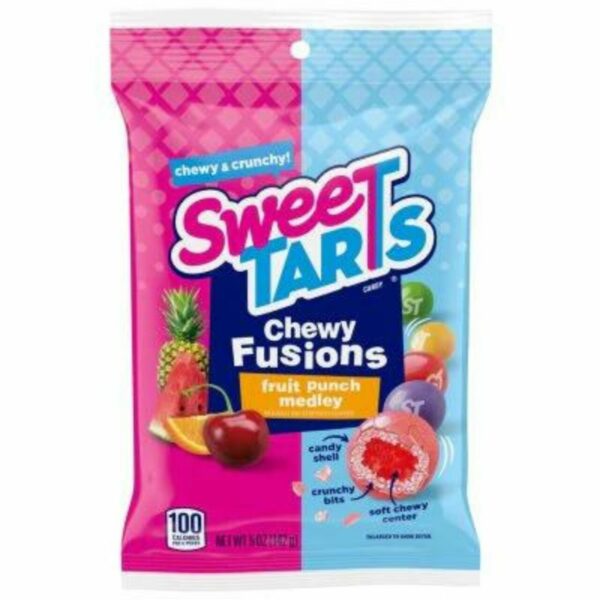 Sweetarts Chewy Fusion Peg Bag 141G CANDY’S - XMANIA Ireland