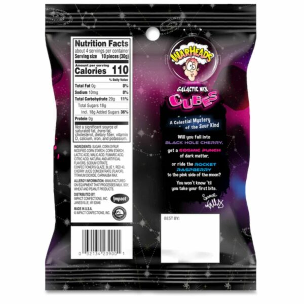 Warheads Galactic Cubes 128G CANDY’S - XMANIA Ireland 3