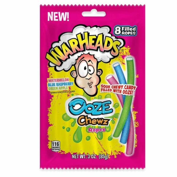 Warheads Ooze Chews Ropes 85G CANDY’S - XMANIA Ireland