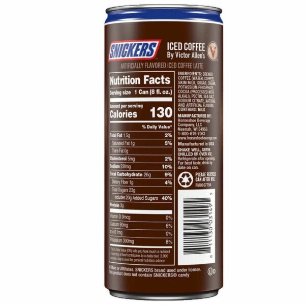 Snickers Iced Coffee 230ML CHOCOLATE - XMANIA Ireland 3