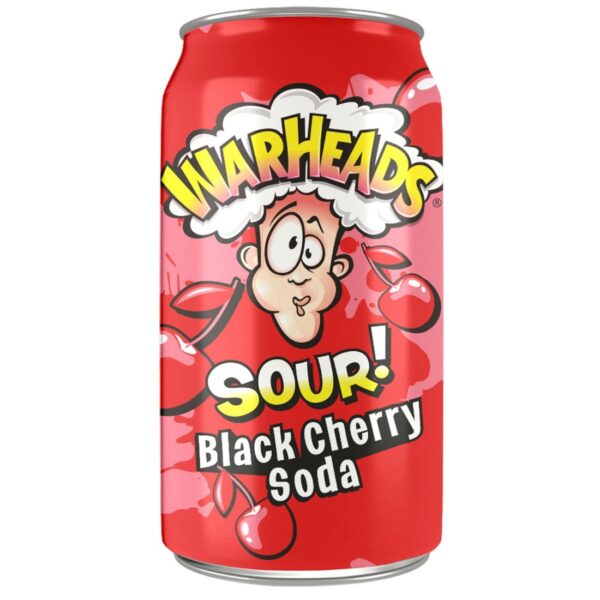 Warheads Sour Black Cherry Soda 355ML SODA DRINKS - XMANIA Ireland