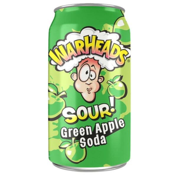 Warheads Sour Green Apple Soda 355ML SODA DRINKS - XMANIA Ireland